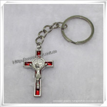 OEM/ODM Cross Key Chain Key Chain with Catholic Crucifix (IO-CK064)